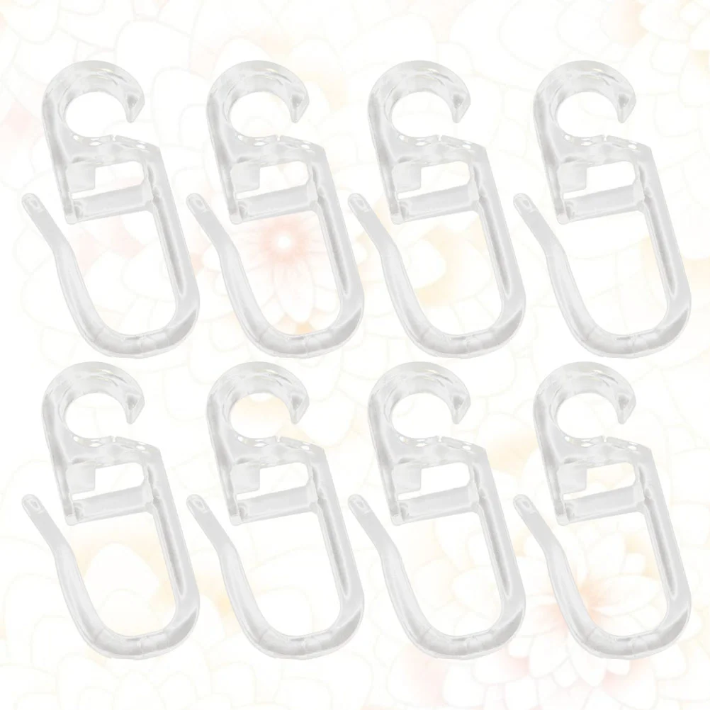 

Curtain Hooks Showerfor Rod Glider Track Rail Hook Drape Ring Trackshardware Clips Tape Clip Photo Sliding Bed Bathroom