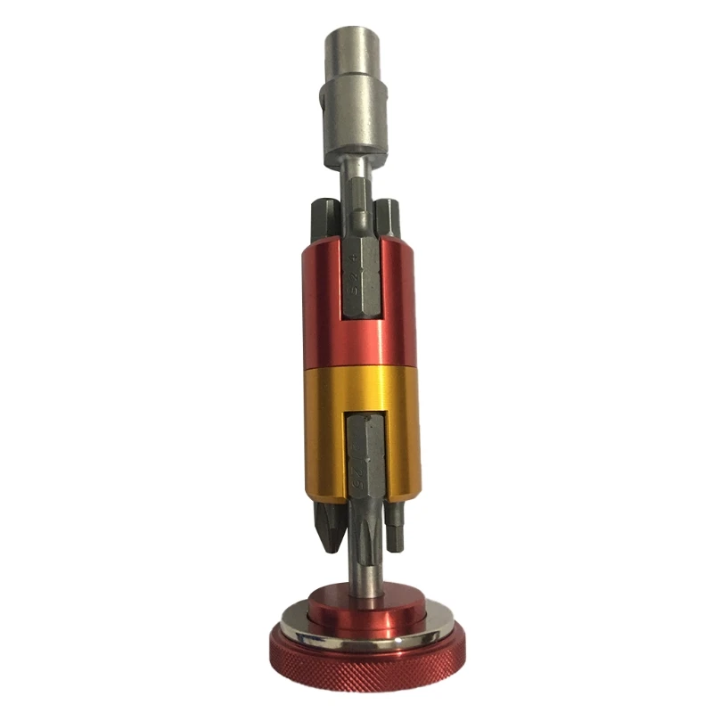 

All in One Mountain Bike Bicycle Repair Tools Hex Head bit Screwdriver Safety Durable Mechanical Repair Equipment Tool M4YD