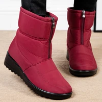 women boots waterproof snow boots for winter shoes women low heels ankle botas mujer keep warm short fur luxury boots female