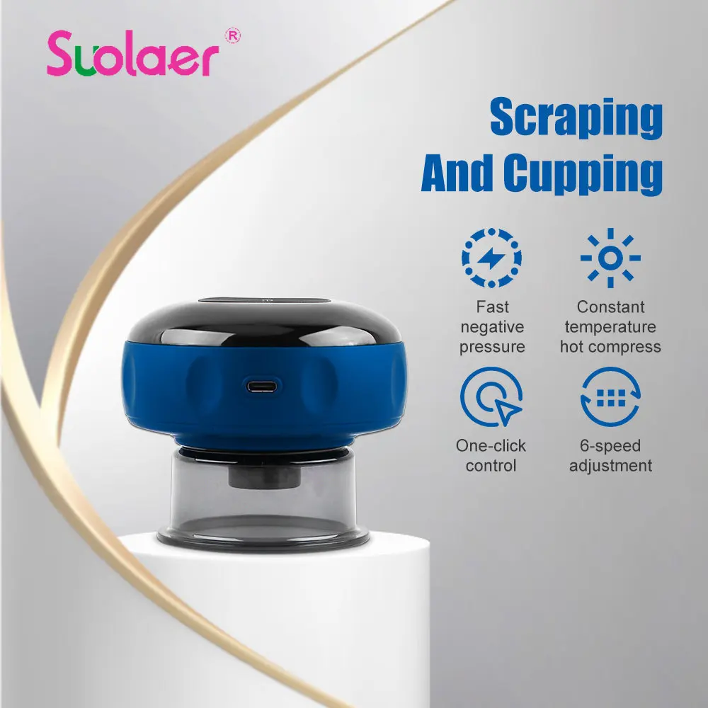 

Интеллектуальные вакуумные массажные устройства с электрическим нагревом, соскабливающие присоски для физического снятия усталости, здор...