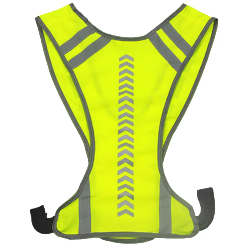

Reflective Running Vest Safety Men Construction High Visibility Sports Cycling Polyester Cloth Miss