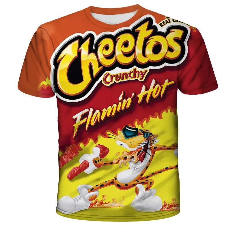 

interest Hip Hop Fashion men's t shirt3d fast food fine food loose clothing Unisex Summer Tops camisetas hombre verano 2023