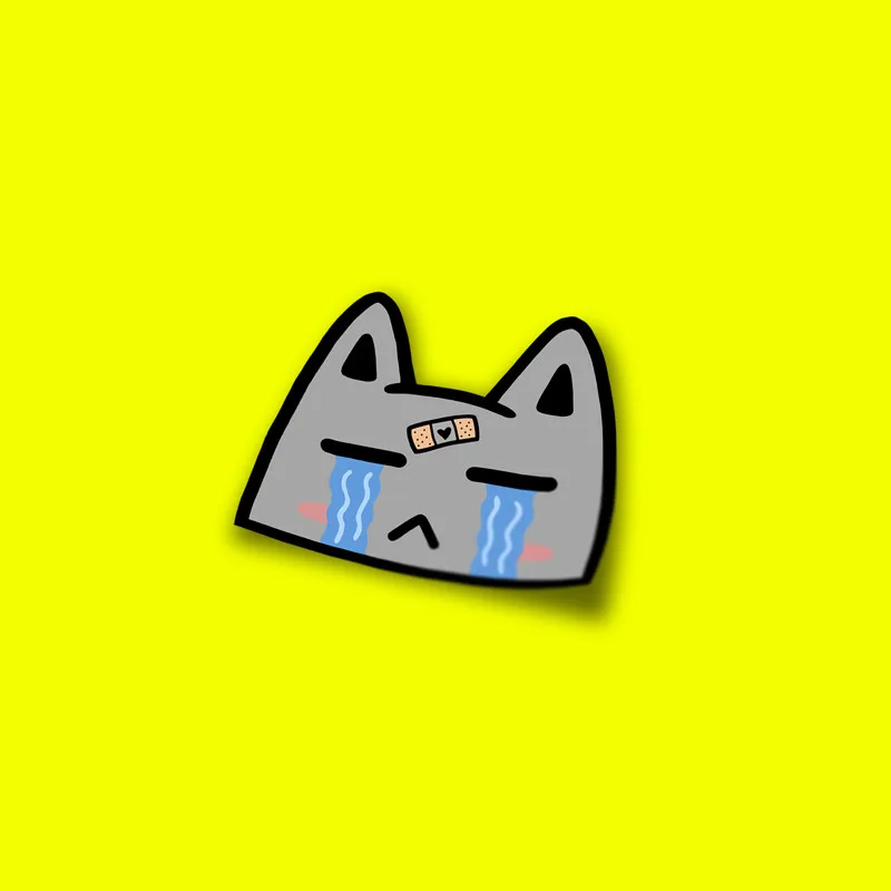 Стикер для стайлинга автомобиля наклейка с мультяшным барабаном котом грязными