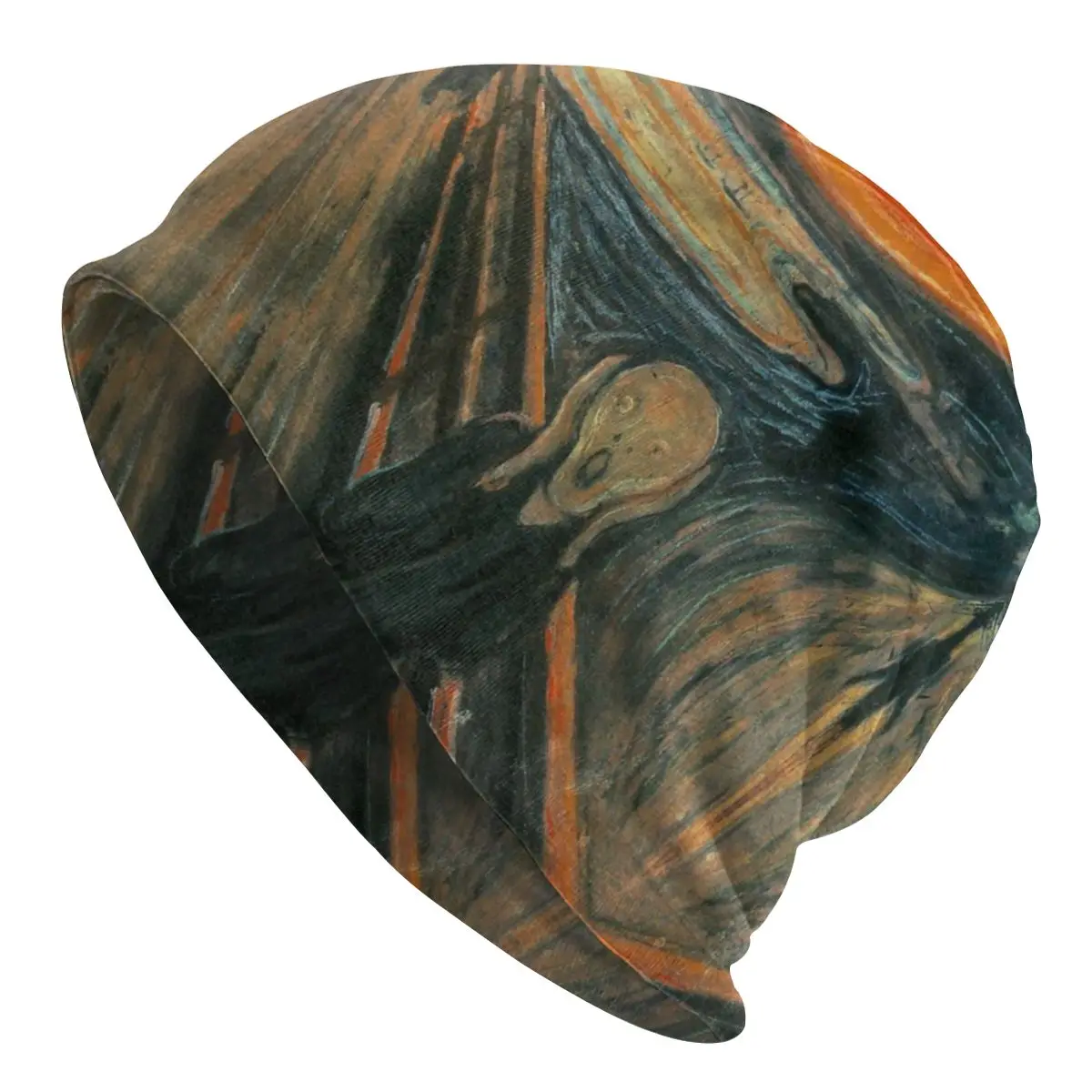 

Bonnet Homme Knit Hats Street The Scream By Edvard Munch Beanie Cap Outdoor Famous Oil Painting Beanies Caps For Men Women