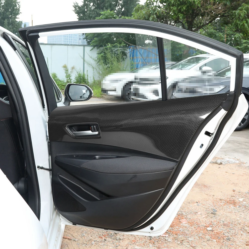 Настоящее углеродное волокно внутренняя задняя дверная панель автомобиля