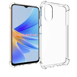 Imported For OPPO A17 4G mobile phone case transparent all-inclusive TPU four-corner anti-fall silicone prote