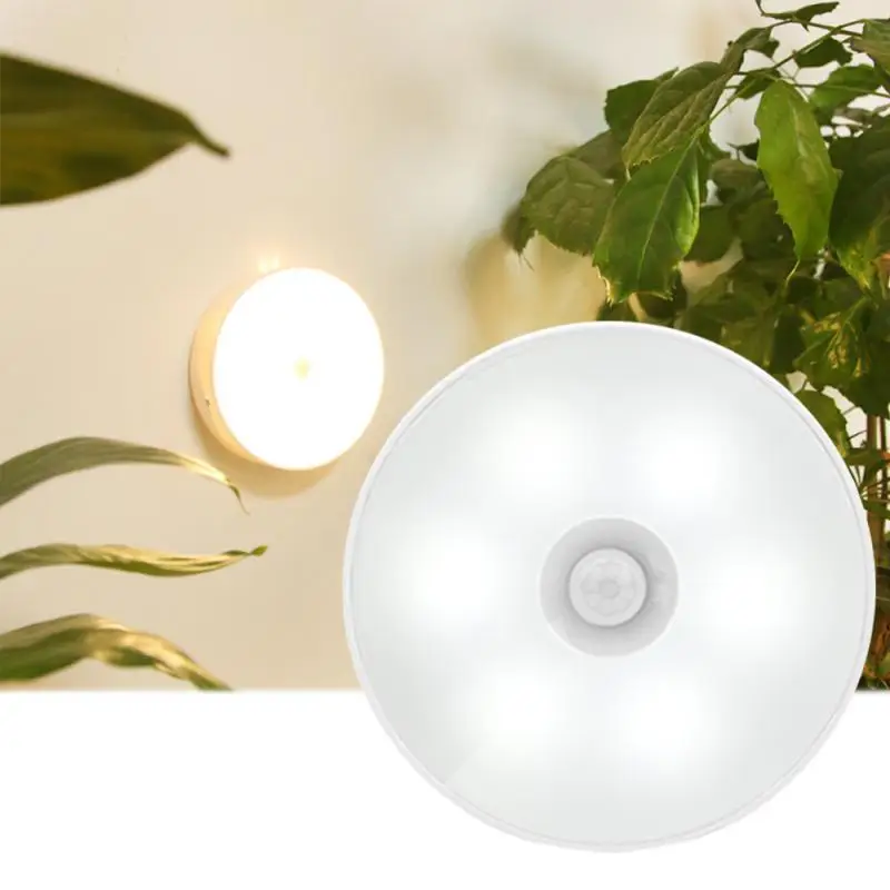 

Sensor Night Light Led With Usb Charging Lamp For Bedroom Kitchen Bathroom Cupboard Night Lamp With Body Induction Smart Light