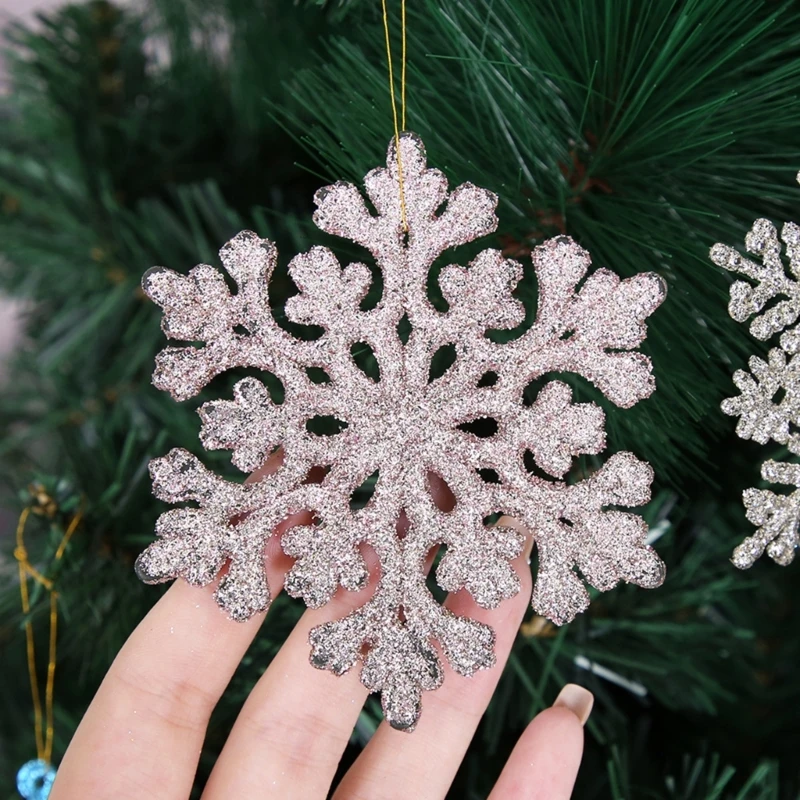 

36Piece Snowflake Double Sided Craft for Christmas Ornaments DIY Craft for Holidays for Wall, Tree, And Door Decor
