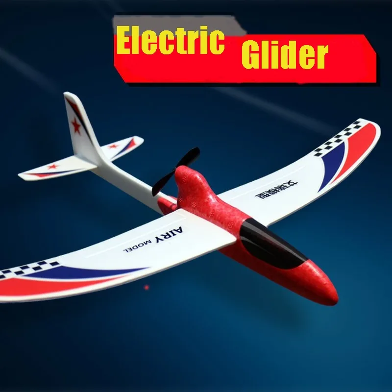 

Electric Hand-thrown Airplane Model Fixed-wing Glider Model Foam Airplane EPP for Kids Toy Rc Plane Kit Charging Capacitor Toys