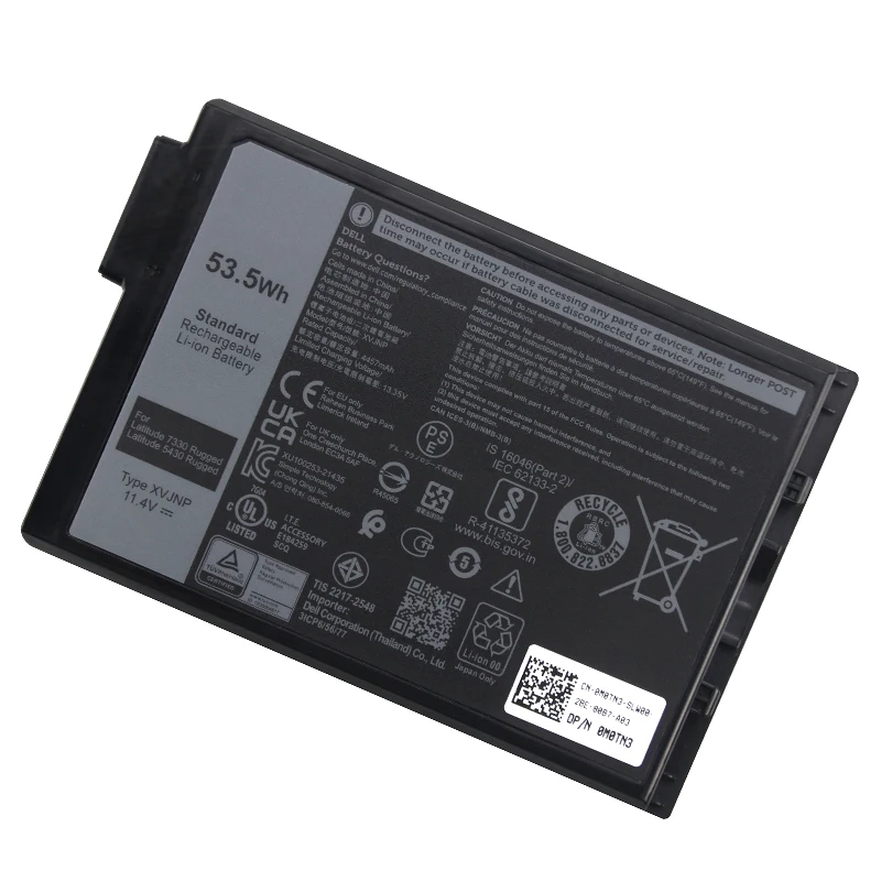 Аккумуляторная батарея XVJNP для ноутбука DELL латиудэ 7330 5430 6JRCP 11 4 в 4457 Вт/ч мАч