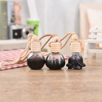 10pcs 10ml glass car perfume bottle air freshener hanging decorative ornament perfume pendant for essential oils for home office