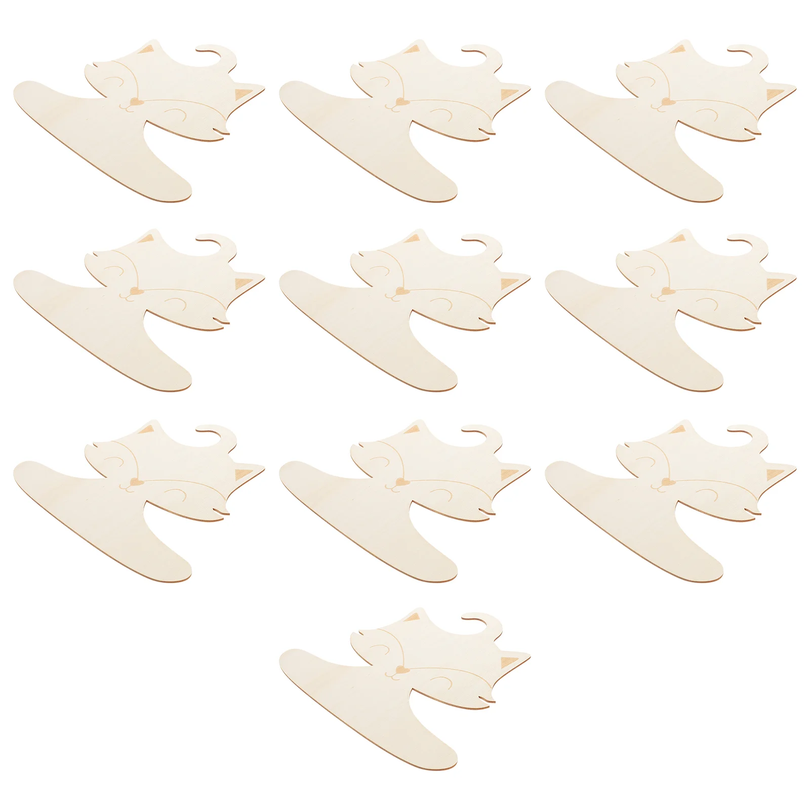 

10 шт., детские деревянные вешалки для одежды