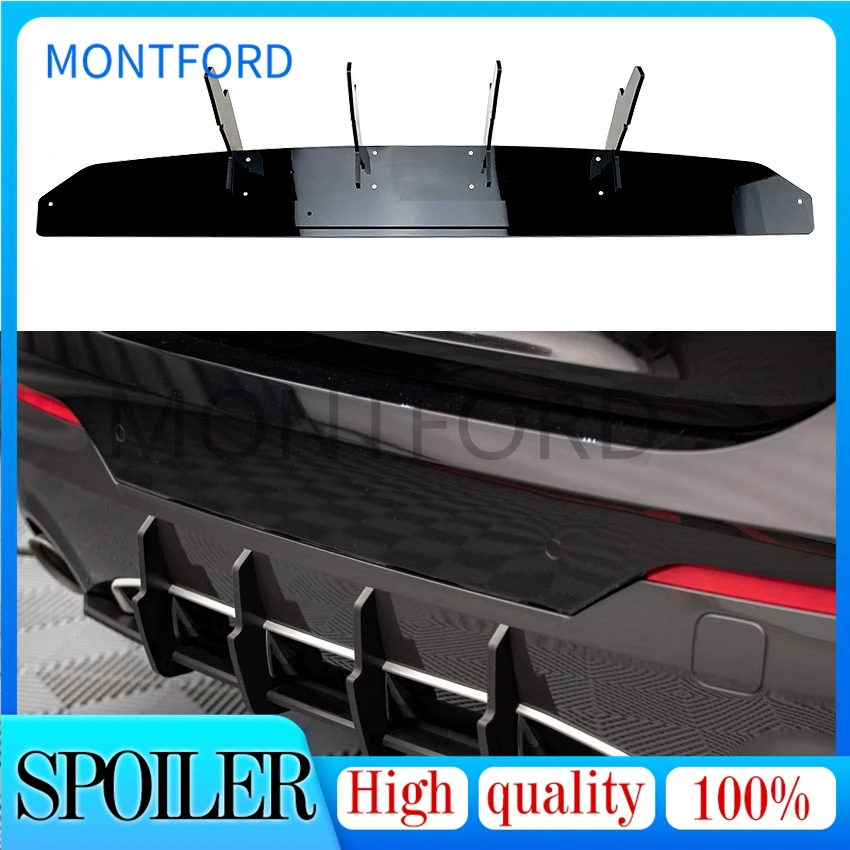 

Для BMW 4 серии G22 G23 G26 M440i Mtech 420 2020 2021 2022 диффузор для заднего багажника из углеродного волокна бампер выхлоп спойлер крышка