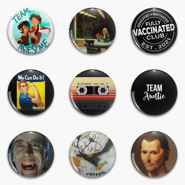 Великолепная команда американский художник емкость Эдвард автомат полностью мягкая булавка для кнопки настраиваемая булавка для лацкана мультяшный значок