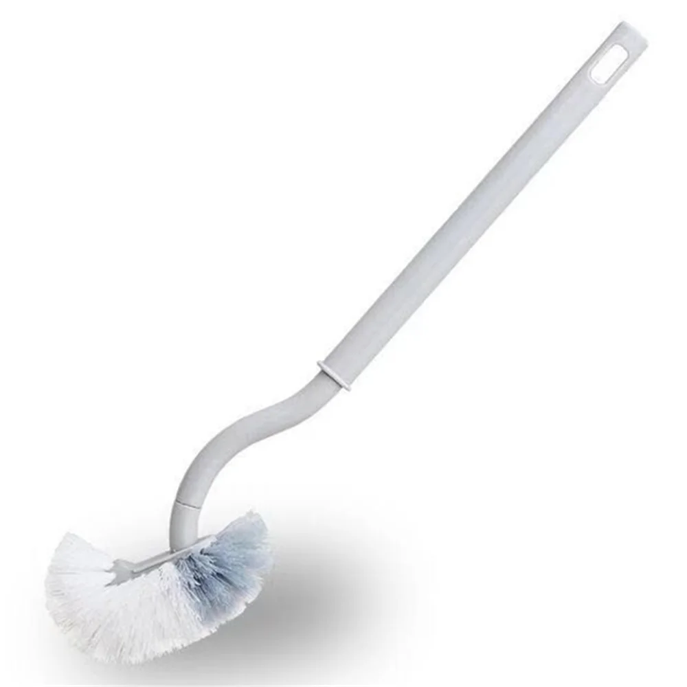 1 шт. щётка для унитаза двусторонняя изогнутая пластиковая