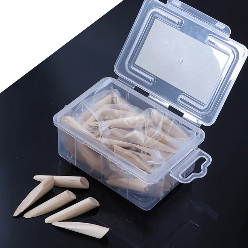 

Portable Pocket Hole Plugs 50 Pcs 9.5mm Miter Hole Dowel Pins Hardwood Oblique Hole Plug Wood Drill Locator Accessories