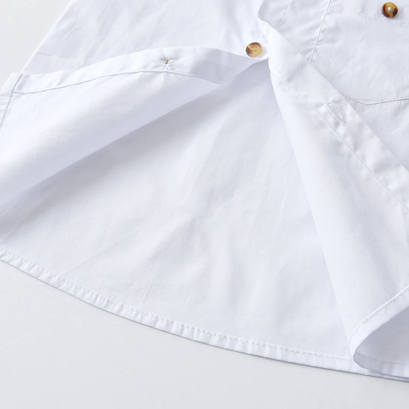 Gentleman Blouses Tops Autumn Fashion Baby Boy Shirts Long Sleeve Cotton White Shirt Casual Kids Blusa Infantil Camisa white New enlarge