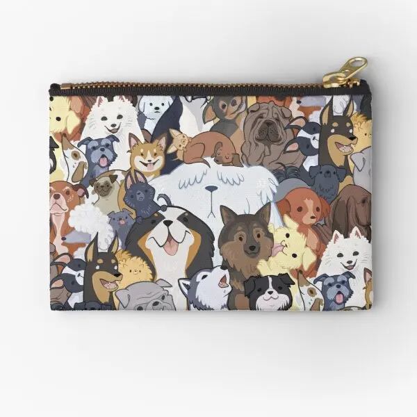 

Pupper Party Zipper Pouches Socks Packaging Money Wallet Coin Key Men Small Bag Women Pocket Panties Underwear Storage Pure