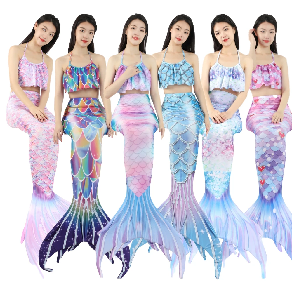 

Adults Kids Mermaid Tail Girls Summer Swimming Bating Suit Mermaid Costume Swimsuit Cosplay Sexy Swimsuit