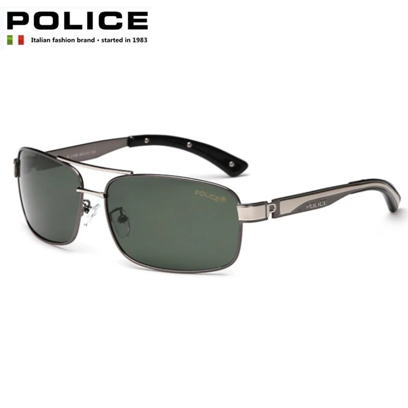 

POLICE Aviation Metail Frame Polarized Sunglasses Men Luxury Brand Sun Glasses Pilot Male Vision Driving Glasses For Women 2108