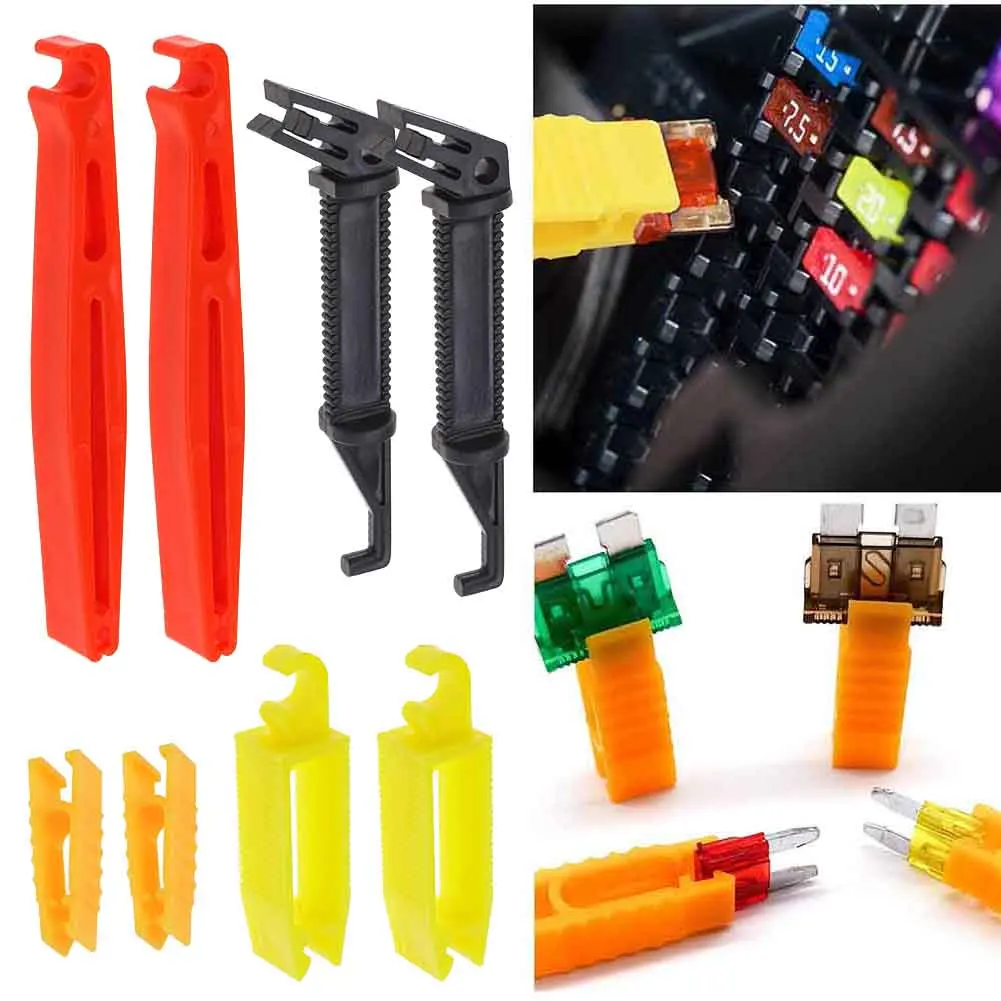 Fuse Puller Car Clips Practical Remove 6x30 Fuse 8 Pieces New Plastic Tool Extractor Removal Automobile Fuse Puller