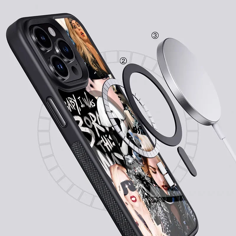 Чехол Для Телефона Singer D-LadyS-G-GagaS iPhone Pro Max 11 12 Mini С Сильной Магнитной Magsafe