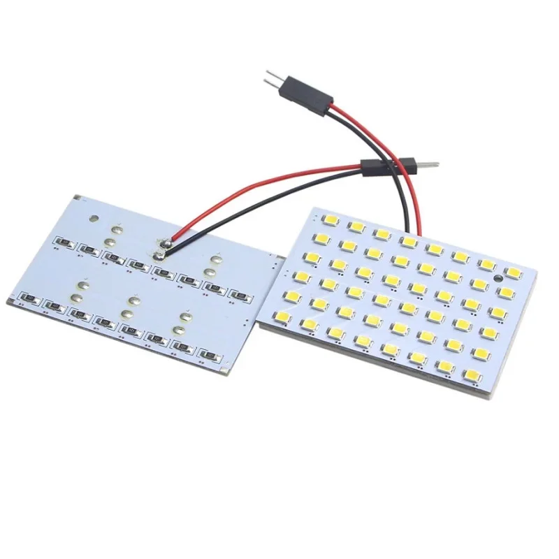Фото T10 W5W BA9S C5W Автомобильная панель Внутренняя лампа для чтения 36SMD 48SMD Супер яркая 2835 светодиодная лампа на крыше с цоколем Festoon BA9S Белый Синий №2