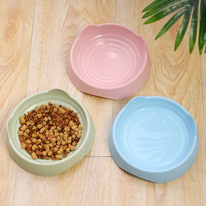 

Bowl Solid Food Bowl Standing Bowl Accessories Pet Cartoon Threaded Pet Cat Color Shape Dog Ear Bowl Pet Plastic Pet Supplies