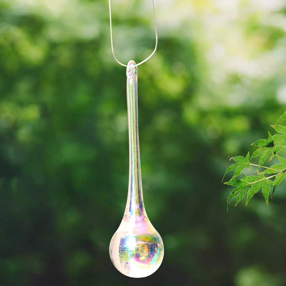 

2PCS AB Color Fire Polished Tears Crystal Chandelier Accessories Home Hanging Window Decoration Sun Catcher Aurora Maker