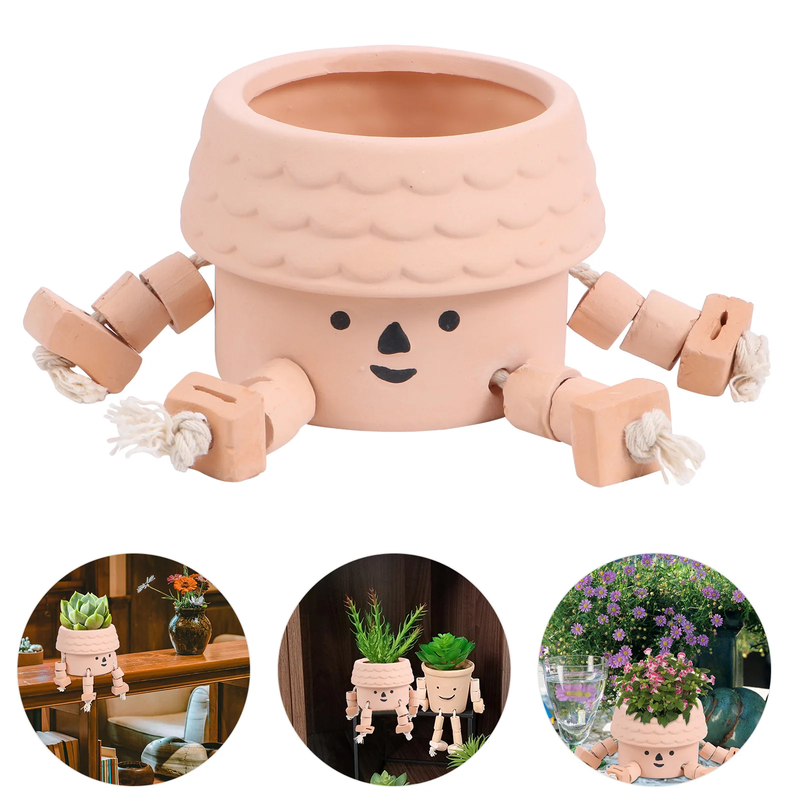 

Creative Succulent Plant Pot Container Ceramic Cartoon Flower Planter Pot