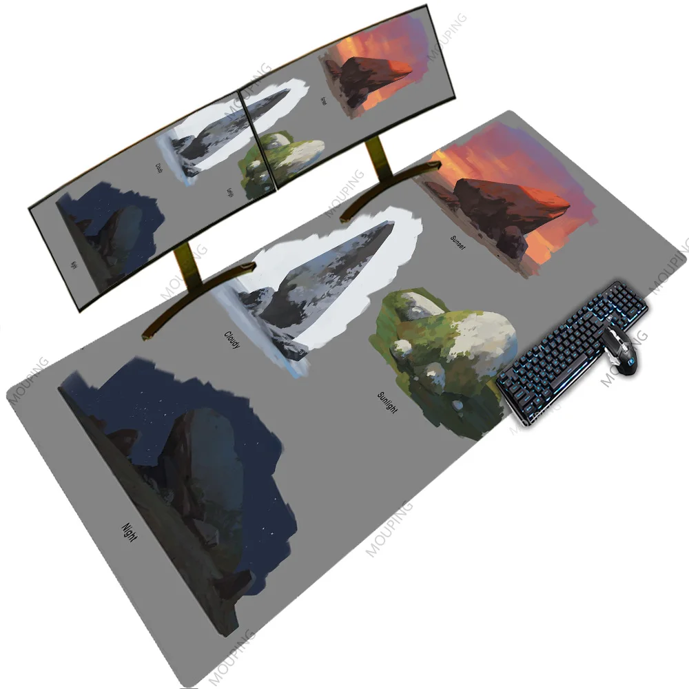 

Разложение шагов схема большой коврик для мыши Rgb ПК настольные игры геймеры с подсветкой компьютерные коврики 1200x600 RGB резиновый коврик