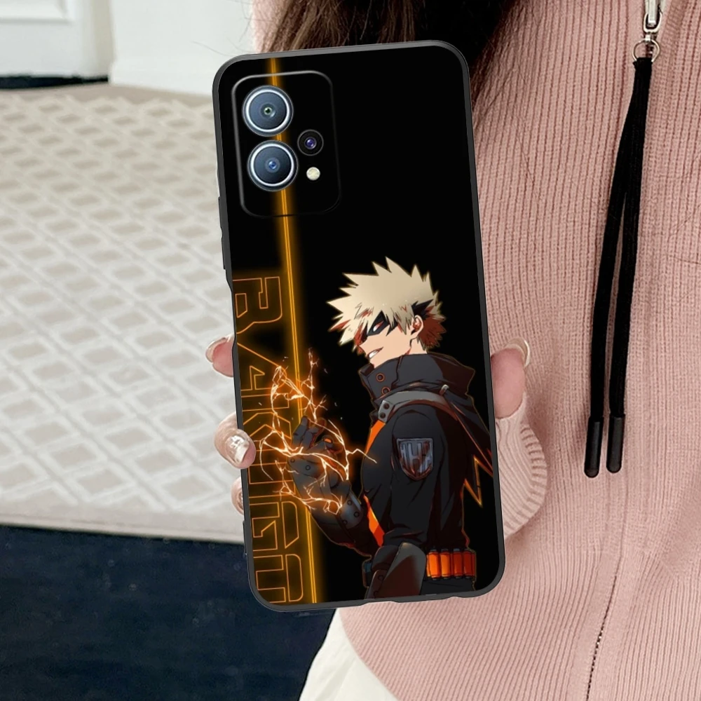 Чехол для сотового телефона Hero Katsuki Bakugo Huawei P60 P50 P40 P30 P20 P10 P9 P8 Pro Lite Plus черный мягкий