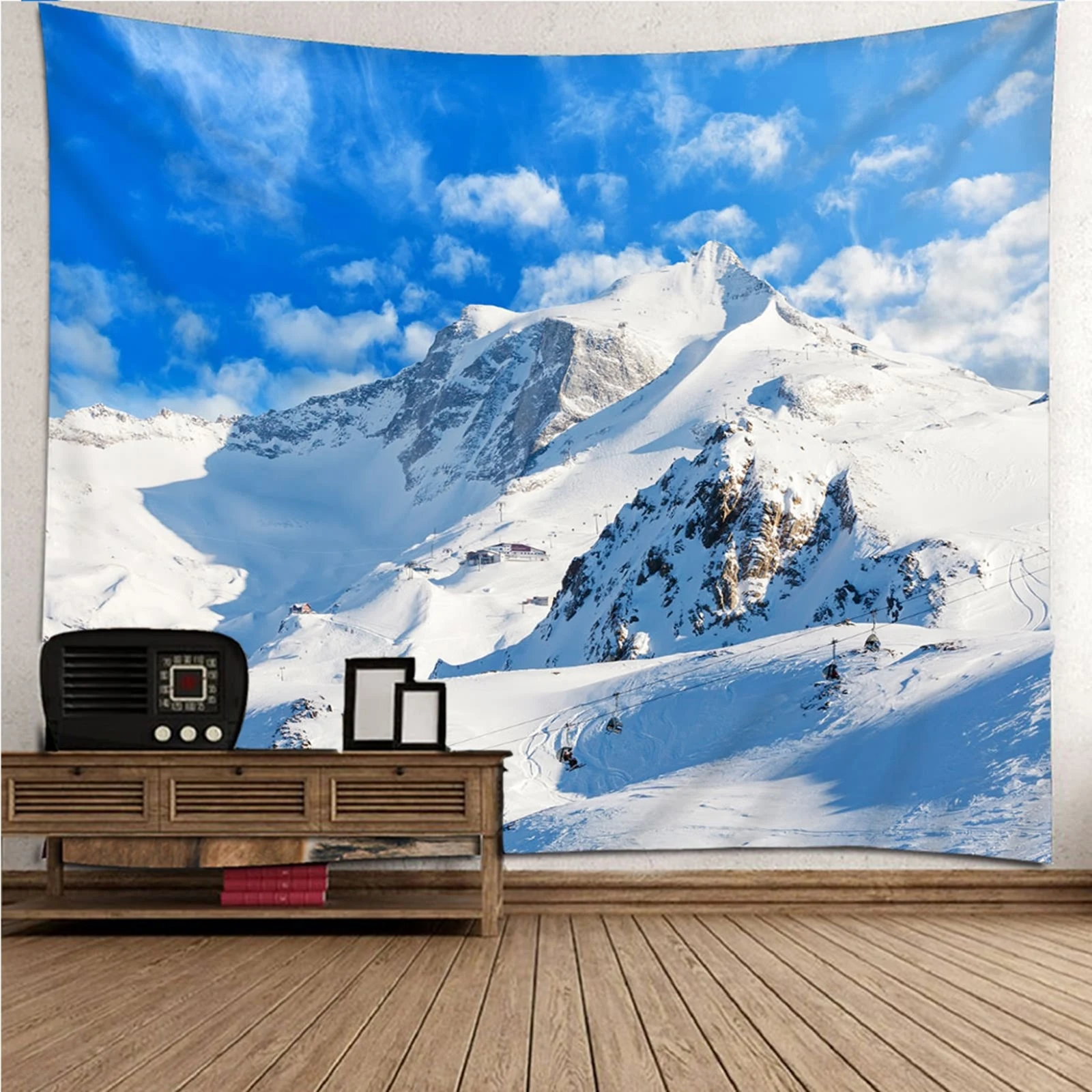 

Tapestry Wall Art Tapestry Wall Decor natural scenery Blue Sky & Snow Mountains Wall Hanging Blanket Dorm Art Decor Covering