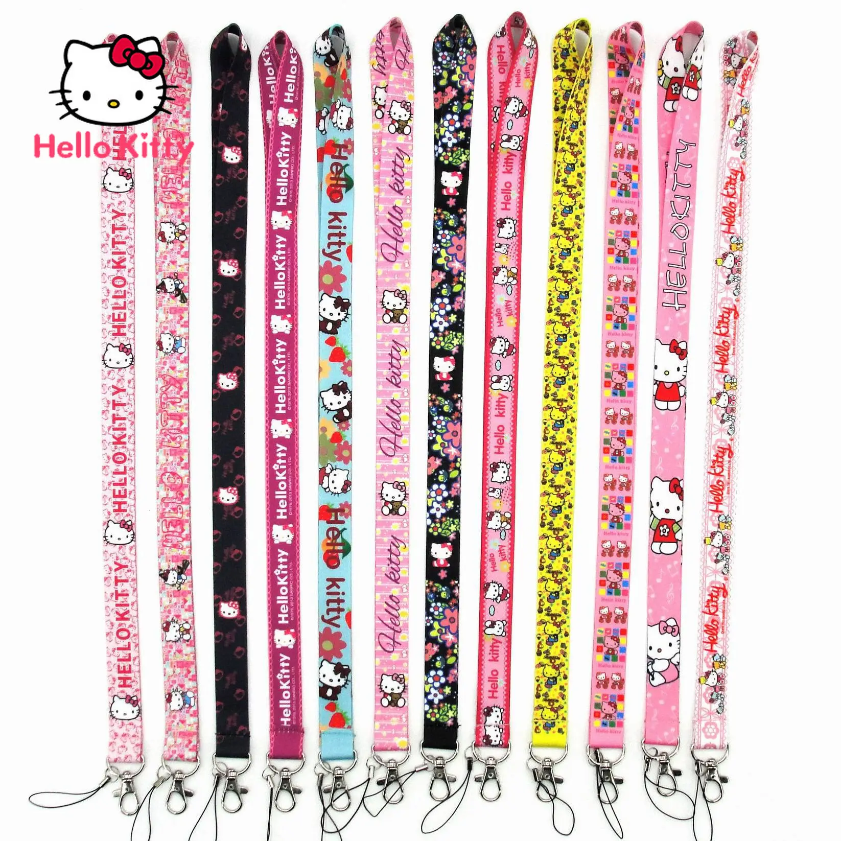 

Hello Kitty Cartoon Cute Mobile Phone Lanyard Key Work Permit Lanyard Mobile Phone Pendant Rope