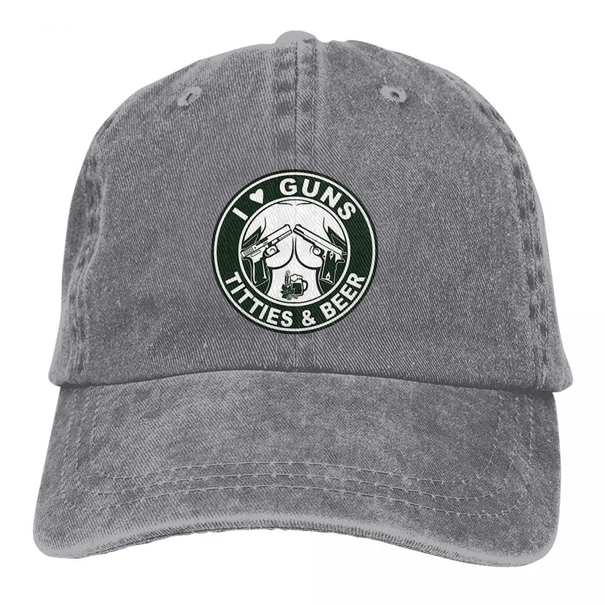 

Summer Cap Sun Visor Gun Hip Hop Caps I Love Titties And Beer Cowboy Hat Peaked Hats