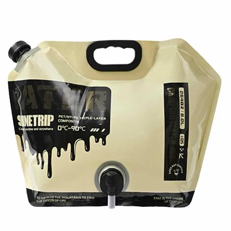 

8L Foldable Portable Drinking Water Bag Outdoor Camping Hiking Water Storage Bag Thickened Large Capacity Water Container
