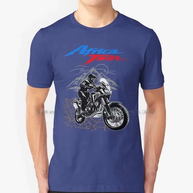 

Футболка Africa Twin Crf1000l для мотоциклов Big Trail Moto Motorbike Adventure Bikers Motoarte Motorsport Tie Dye 2024