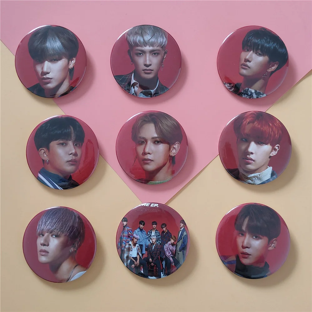 

1pcs Kpop ATEEZ Badge TREASURE EP.MAP To Answer Photo album brooch Accessories kpop ATEEZ New arrivals