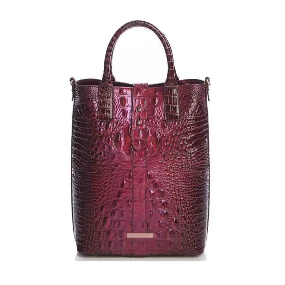 

Vintage Style Women Bucket Bag Crocodile PU Leather Handbags and Purses Luxury Designer Fashionable Shoulder Tote Bags 2022 New