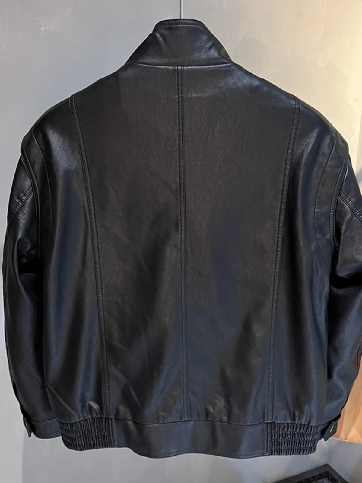 Осенняя новая модная брендовая мотоциклетная короткая кожаная куртка Ruoshuai