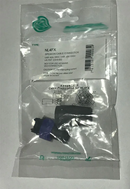 

10pcs Neutrik New type NL4FX Speakon 4 Pole Plug Male Audio Speaker Connectors Original