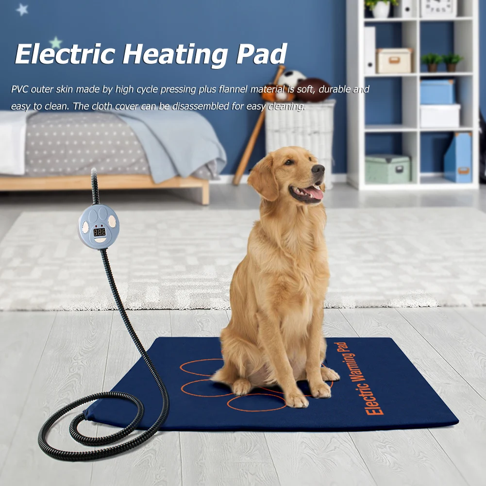 

Электрическая грелка для домашних животных, водонепроницаемое электрическое одеяло с защитой от укусов, с регулировкой температуры, товар...