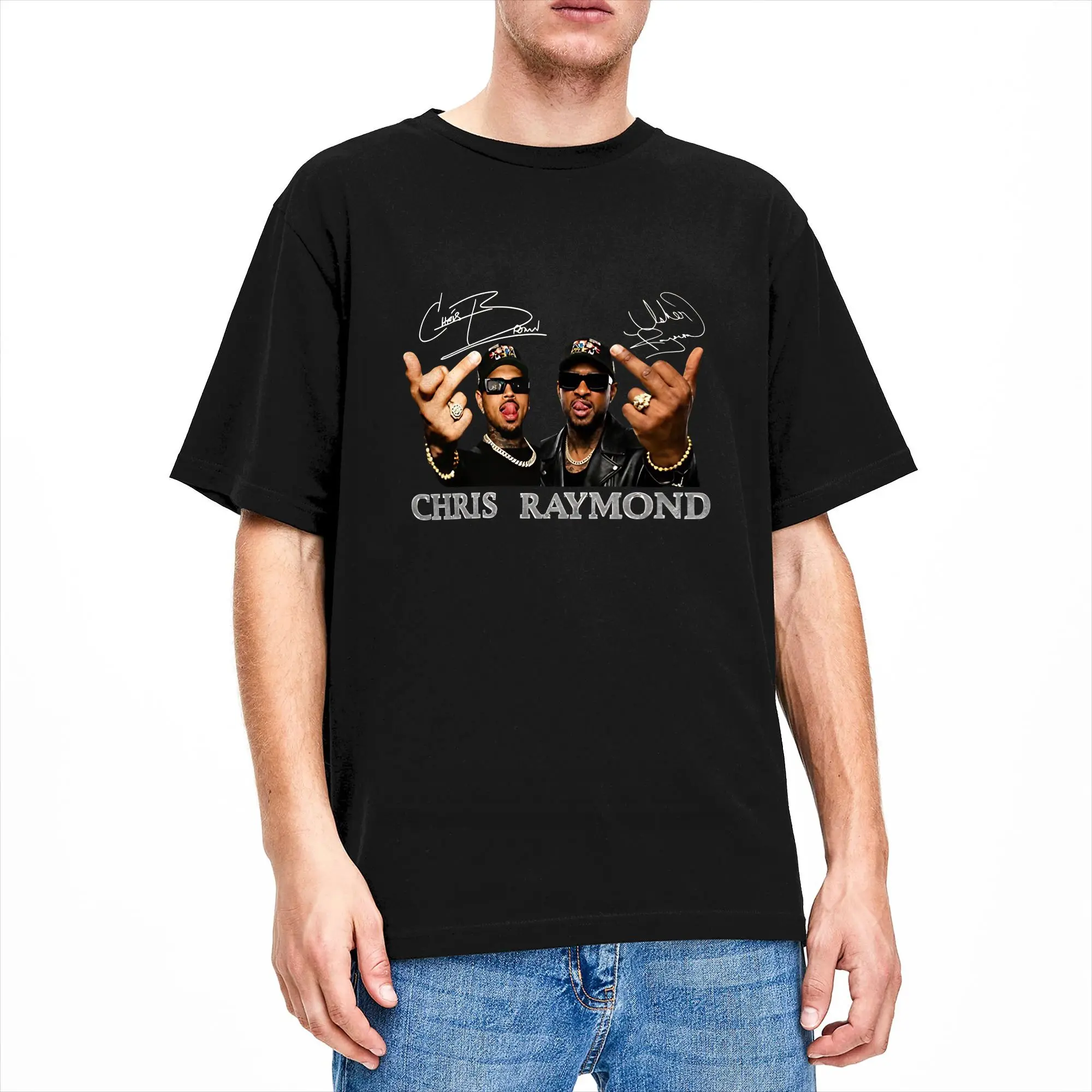 Фото Мужская футболка Chris Brown And Usher The Rb Tour, хлопковая одежда Raymond And Brown, футболка с короткими рукавами и круглым вырезом, футболки №2