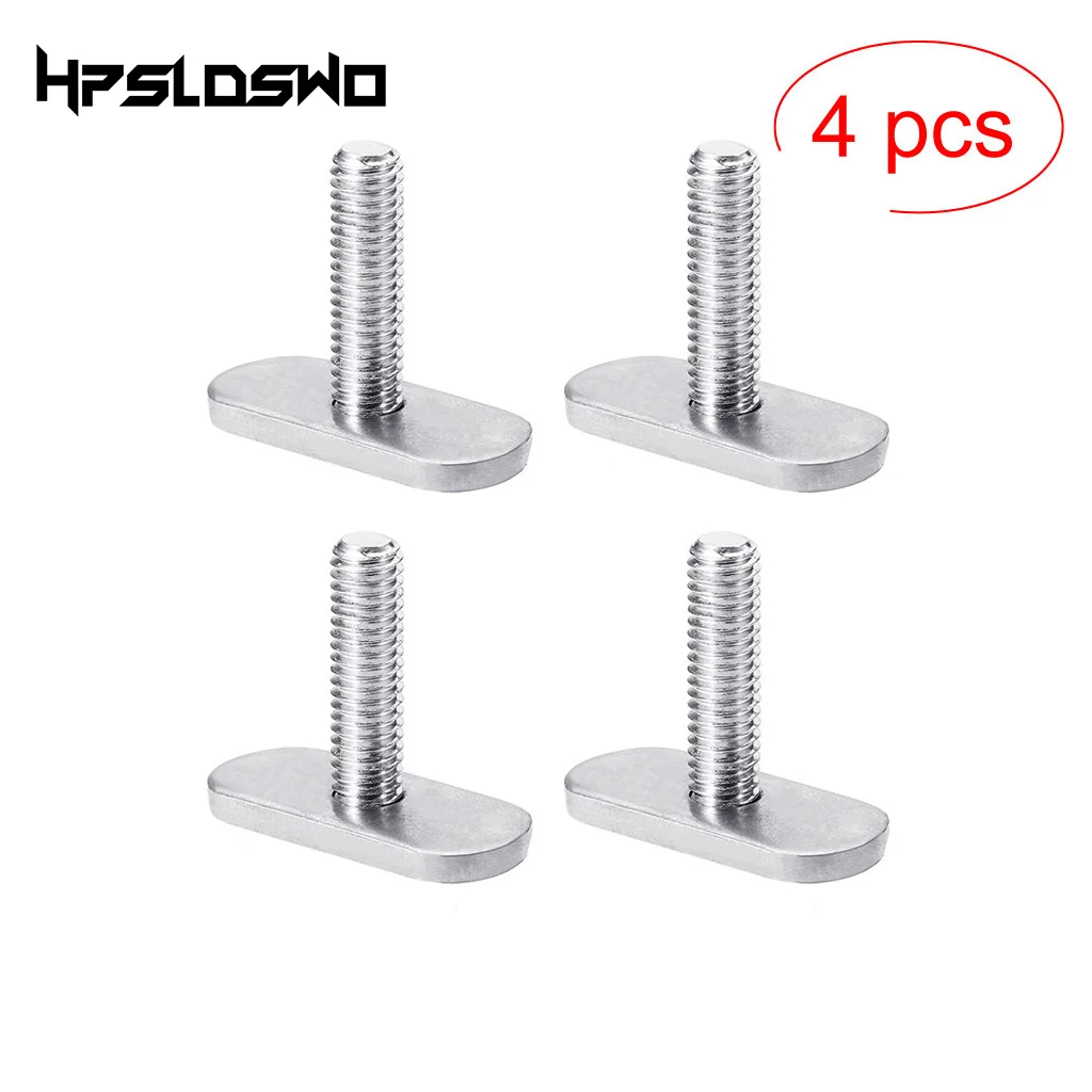 

4X Stainless Steel Screws Rail Track Nuts Rails Bolts Fishing Parts Outdoor Mini Water-Skiing Tool Kayak Canoe Boat Accessories