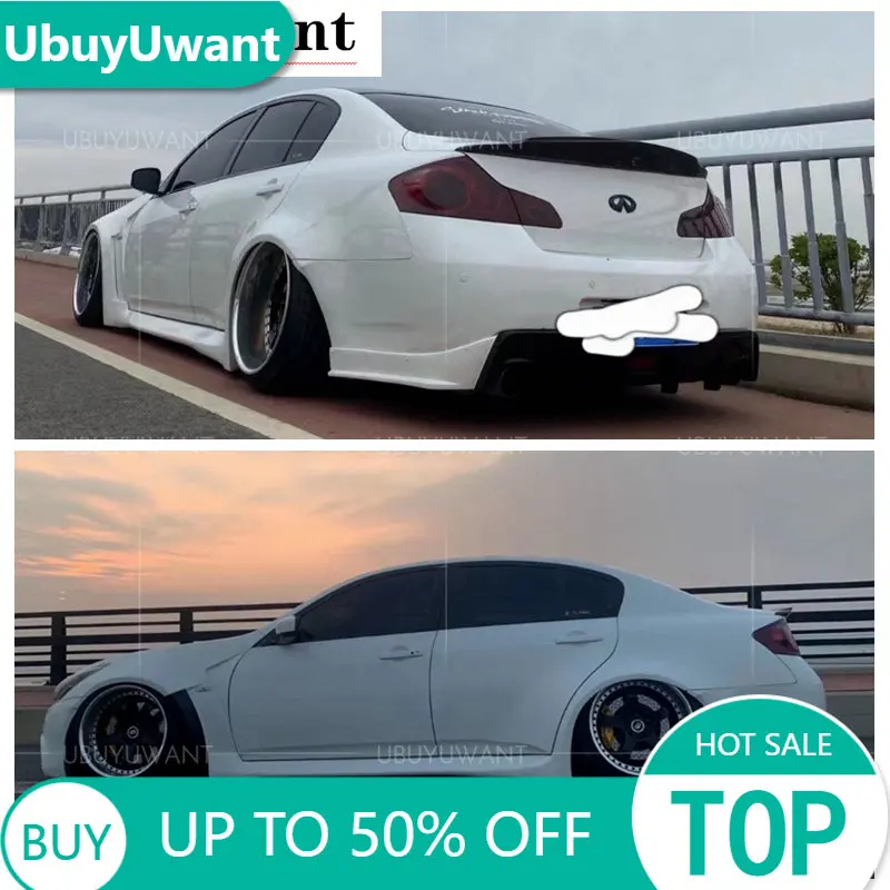 

Carbon Fiber Rear Trunk Boot Lip Spoiler Wing For Infiniti G37 4 Door Sedan 2009 - 2013 G25 2011 - 2013 Car Rear Spoiler Wing