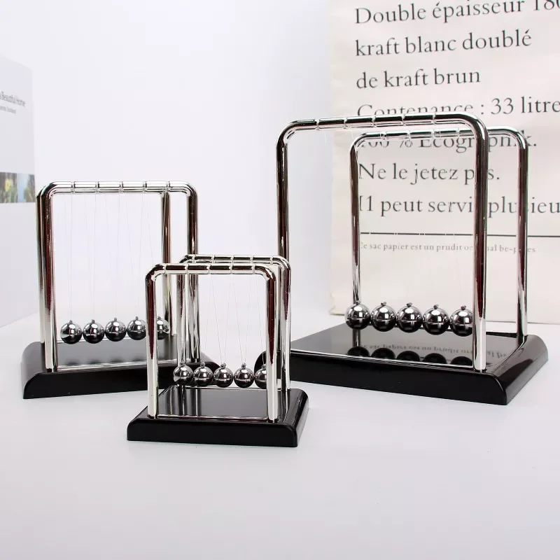 

2022 Newton Cradle Balance Steel Balls Perpetual Motion Collision Ball School Teaching Physics Science Pendulum Toy Home Decorat