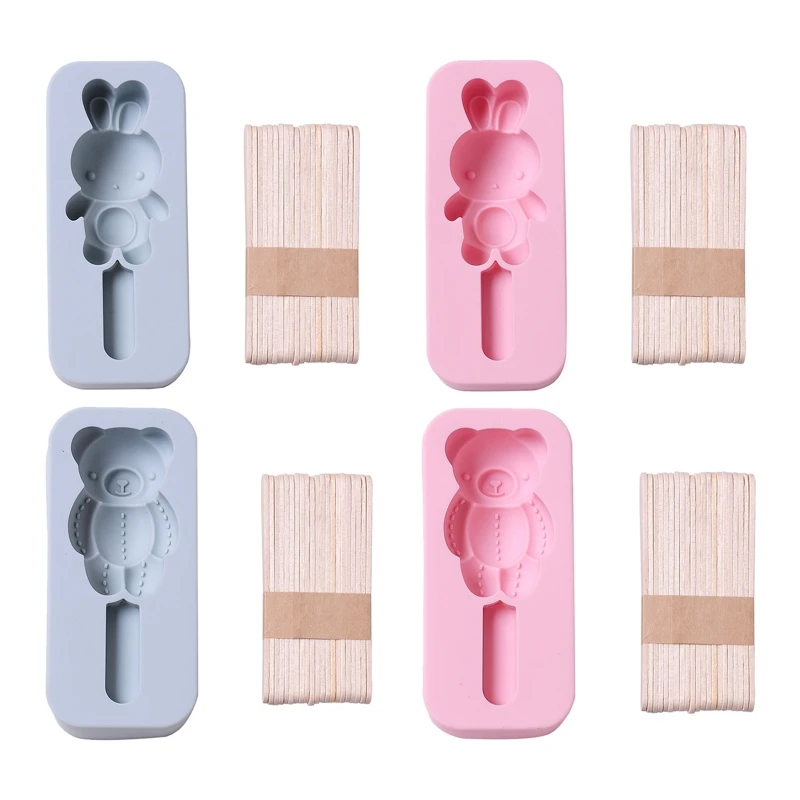 Форма для мороженого в форме кролика/медведя форма кухонные приспособления