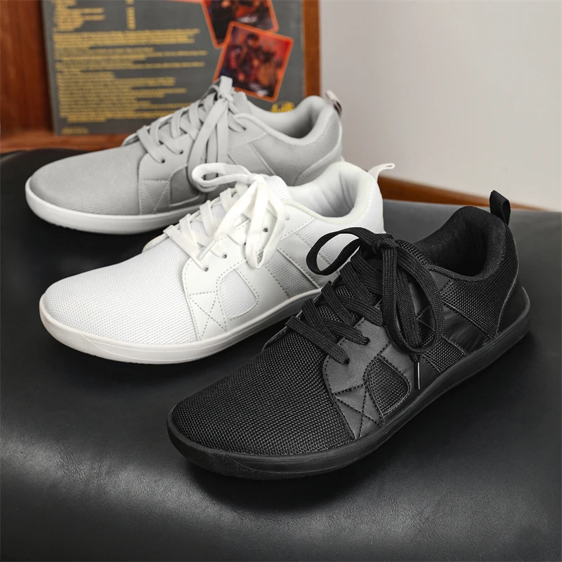 Обувь для босиком с широким носком прогулок пеших женские и мужские кроссовки