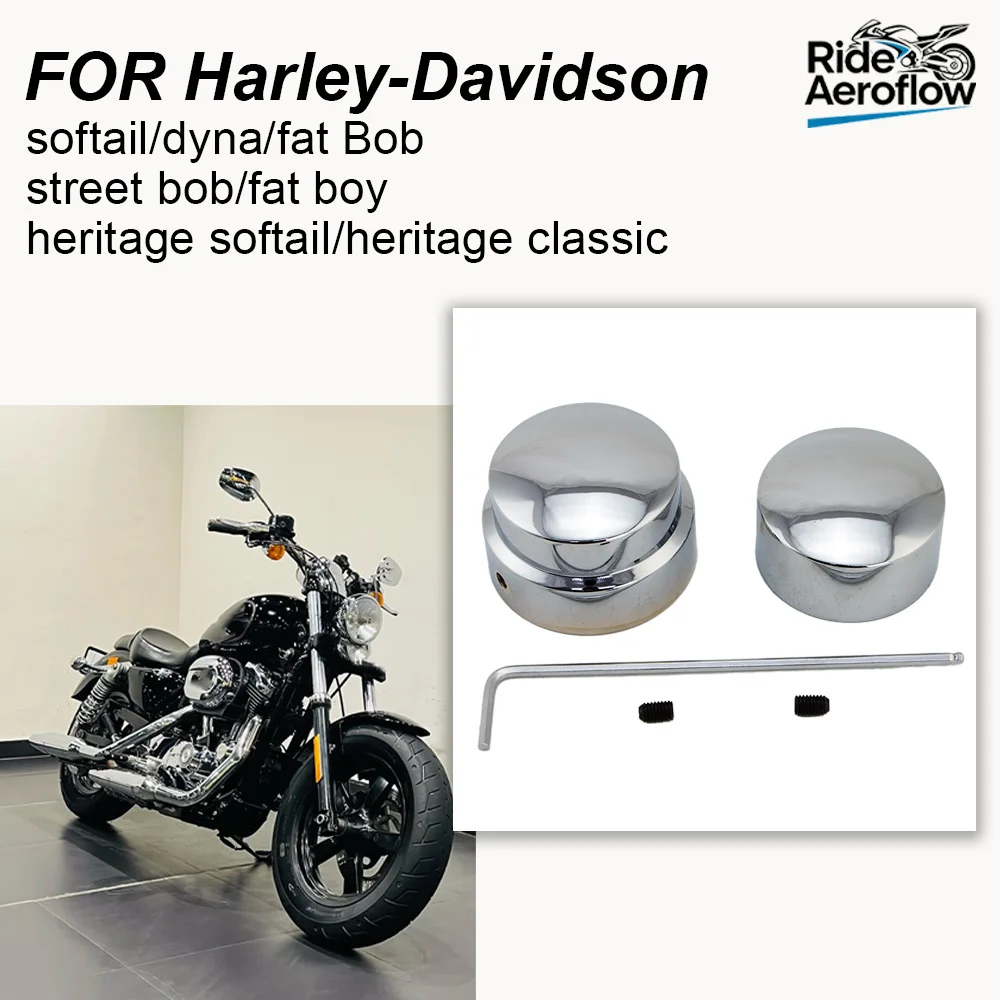Фото Крышка-заглушка для гайки задней оси мотоцикла Harley Sportster FatBoy Softail Dyna Electra Road Street Tri Glide Road King 08-17 №1