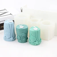 3d geometric sandbeach cylinder series candle silicone moulds diy scented aromatherapy soap cake craft mold